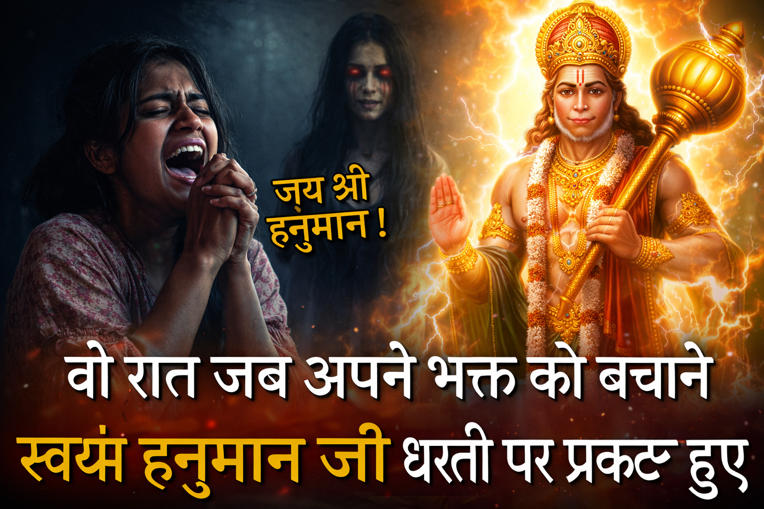 “वो रात जब अपने भक्त को बचाने स्वयं हनुमान जी प्रकट हुए”